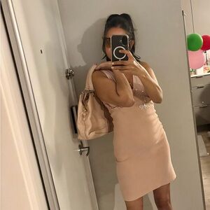 Topshop Blush Pink Mini Dress